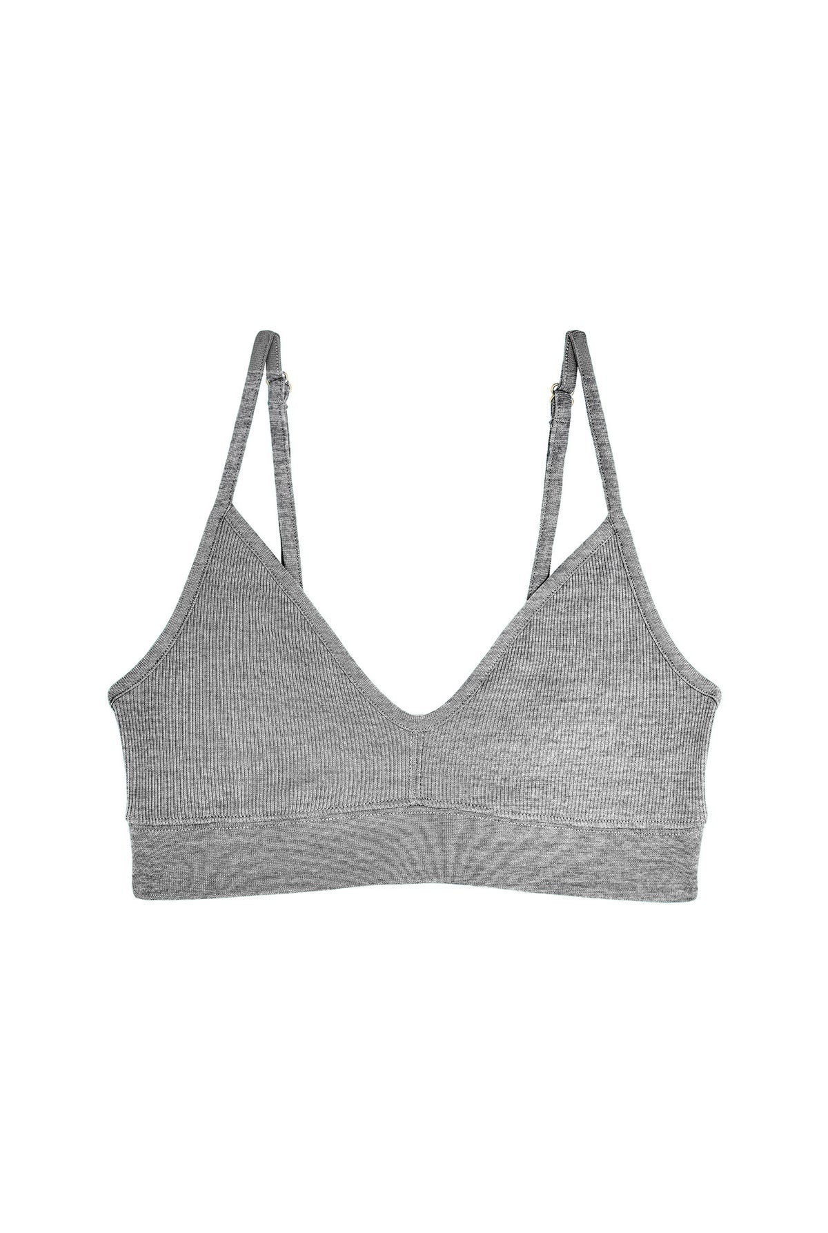 Brassière Coton BIO - Gris Chiné