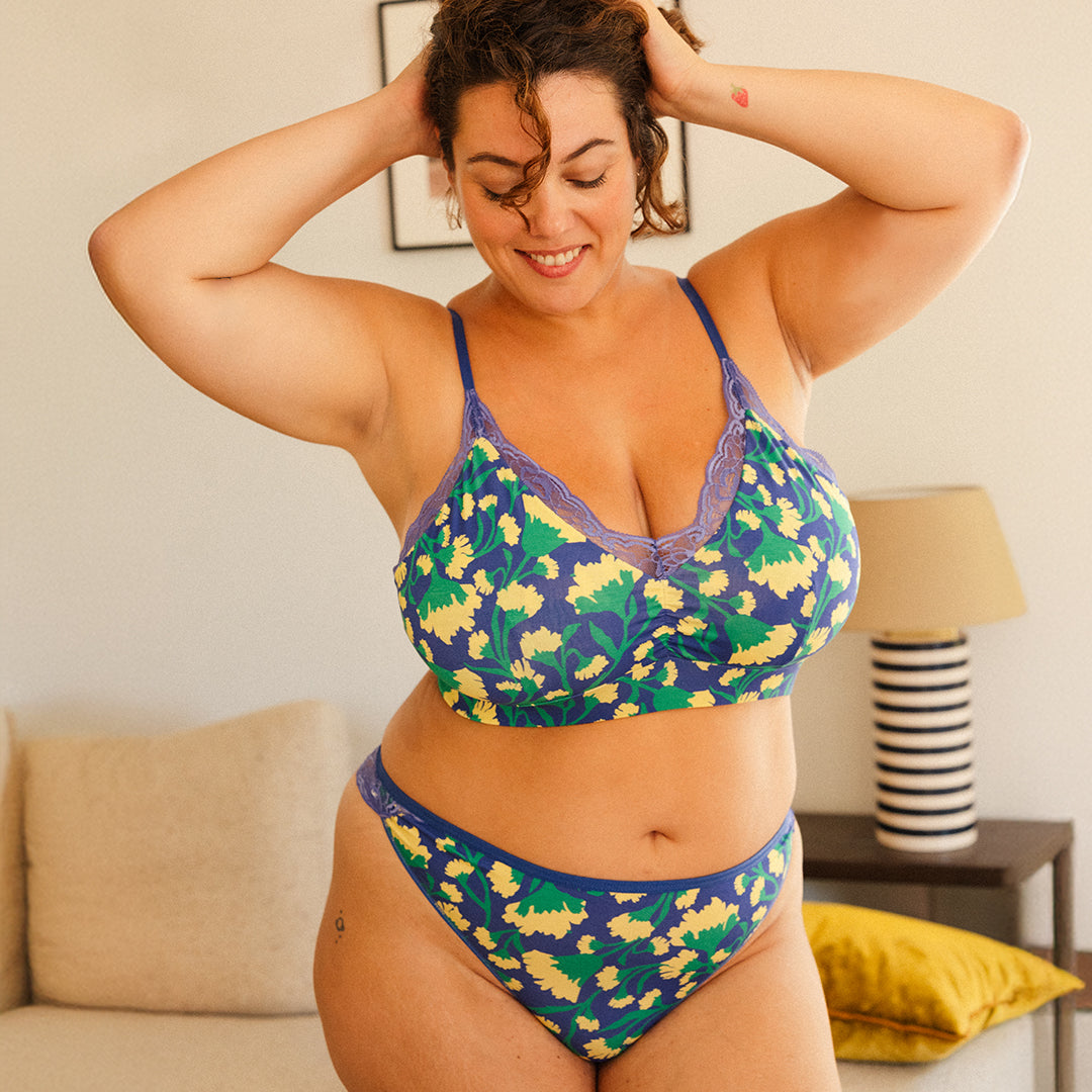 Terracotta lingerie sexy Bi-matière