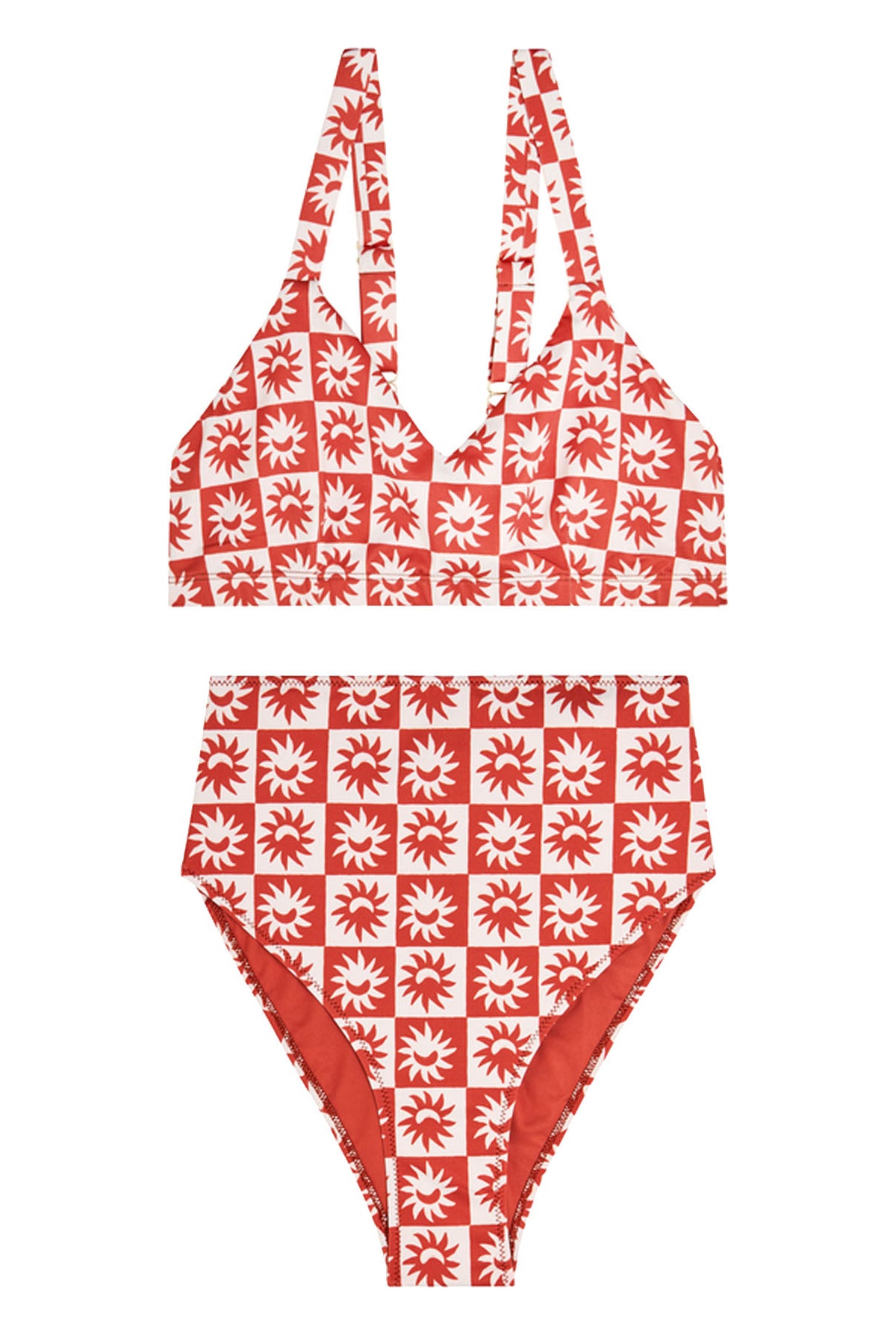 Maillot 2 pièces - Damier Soleil