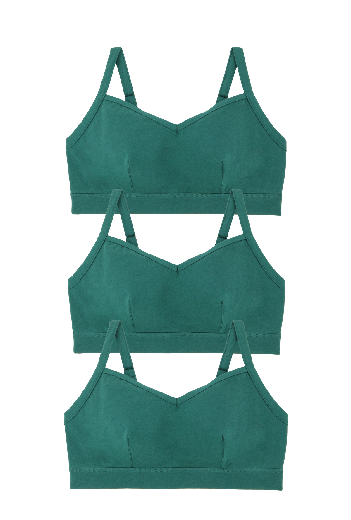 3 brassières grande taille - Vert