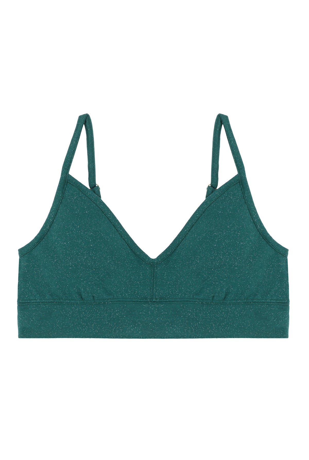 Brassière Coton BIO - Paillettes Vert