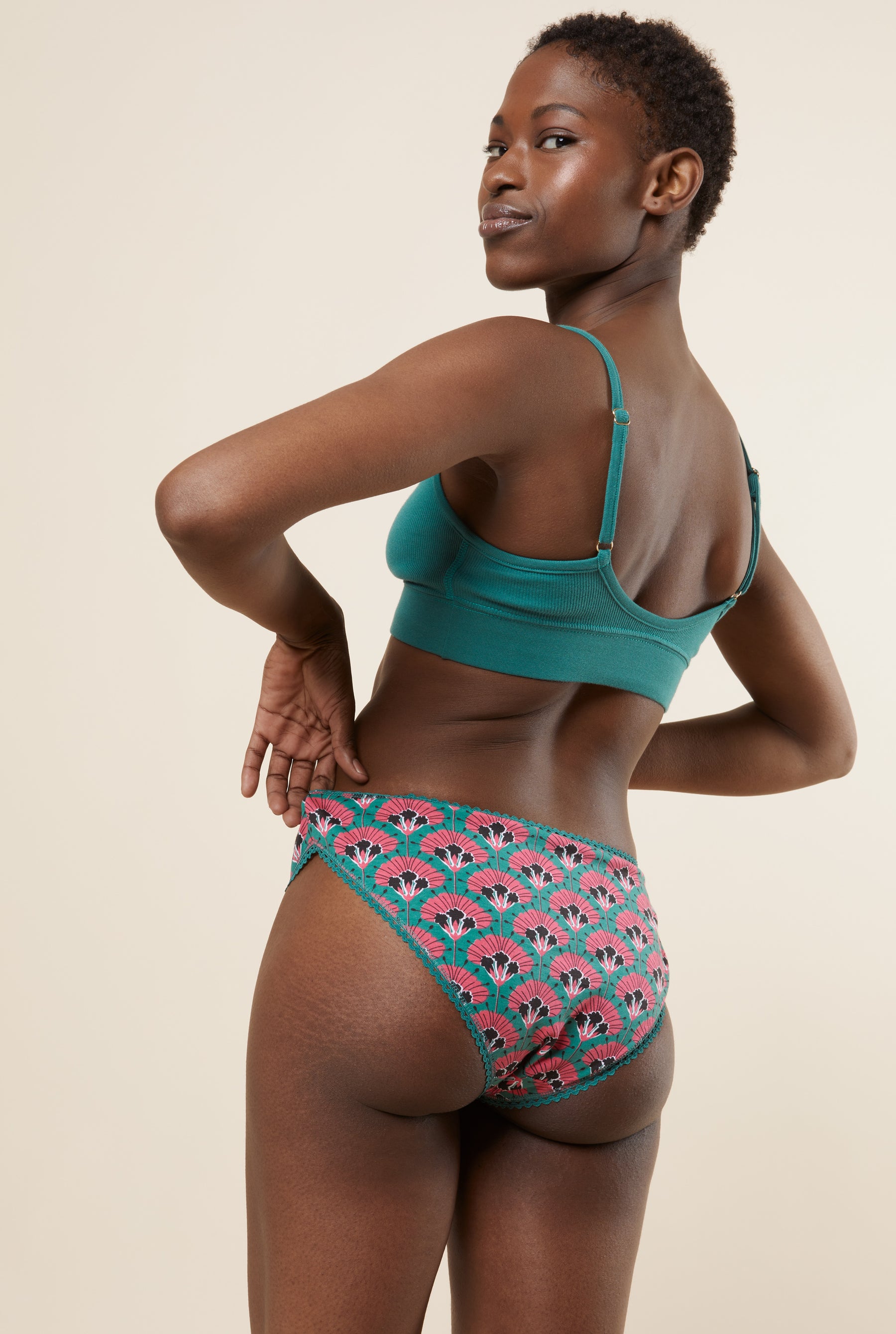 Culotte Coton BIO - Fleur de Paon - Culottes Femme - We Are Jolies