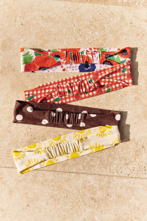 Bandeau Coton BIO - Pois Marron