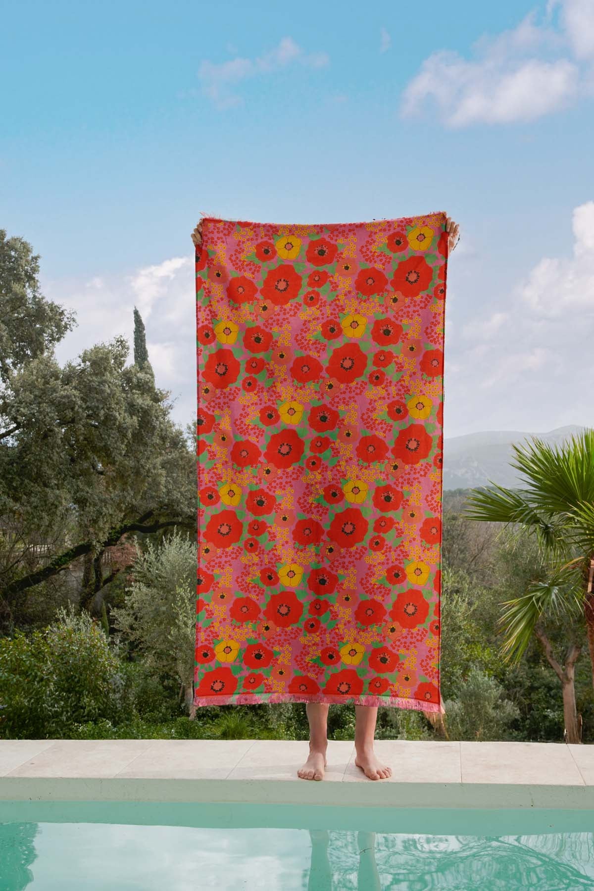 Fouta - Poppies Rose