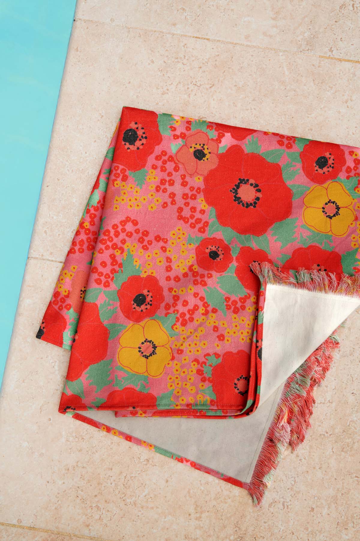 Fouta - Poppies Rose