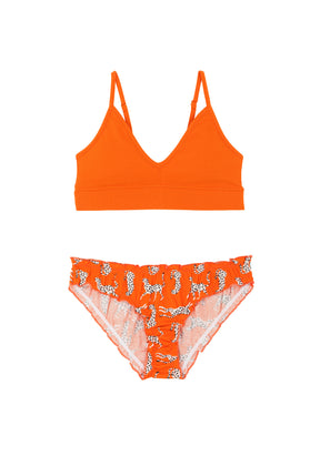 1 BRASSIERE + 1 BLOOMER - Panthera Orange