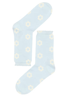Chaussettes coton BIO - Clodette Bleu