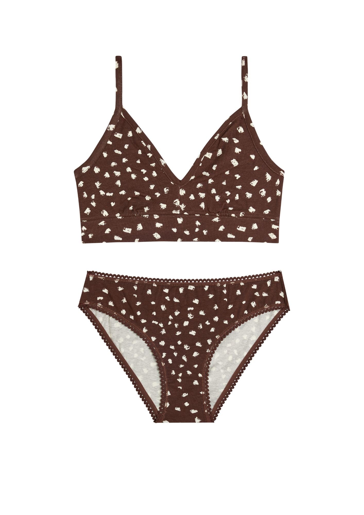 1 BRASSIÈRE + 1 CULOTTE - Bambi Marron