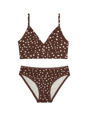 1 BRASSIÈRE + 1 CULOTTE - Bambi Marron