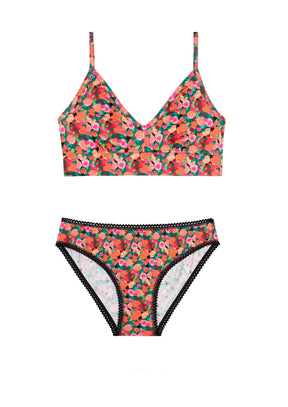 1 BRASSIÈRE + 1 CULOTTE - Aquarelle Noir