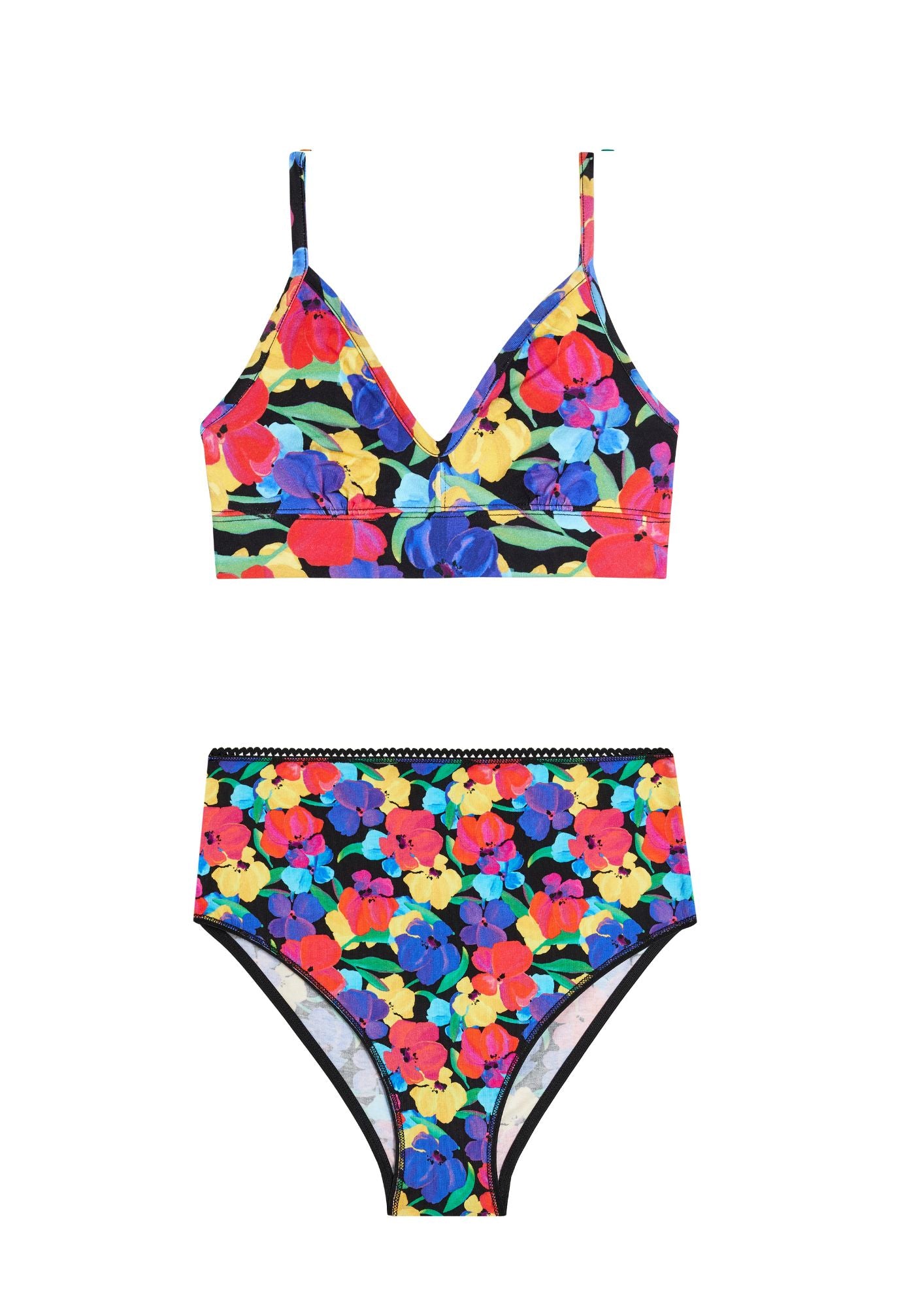 1 BRASSIÈRE + 1 CULOTTE TAILLE HAUTE - Fleur d'Atlas