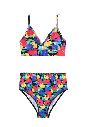 1 BRASSIÈRE + 1 CULOTTE TAILLE HAUTE - Fleur d'Atlas
