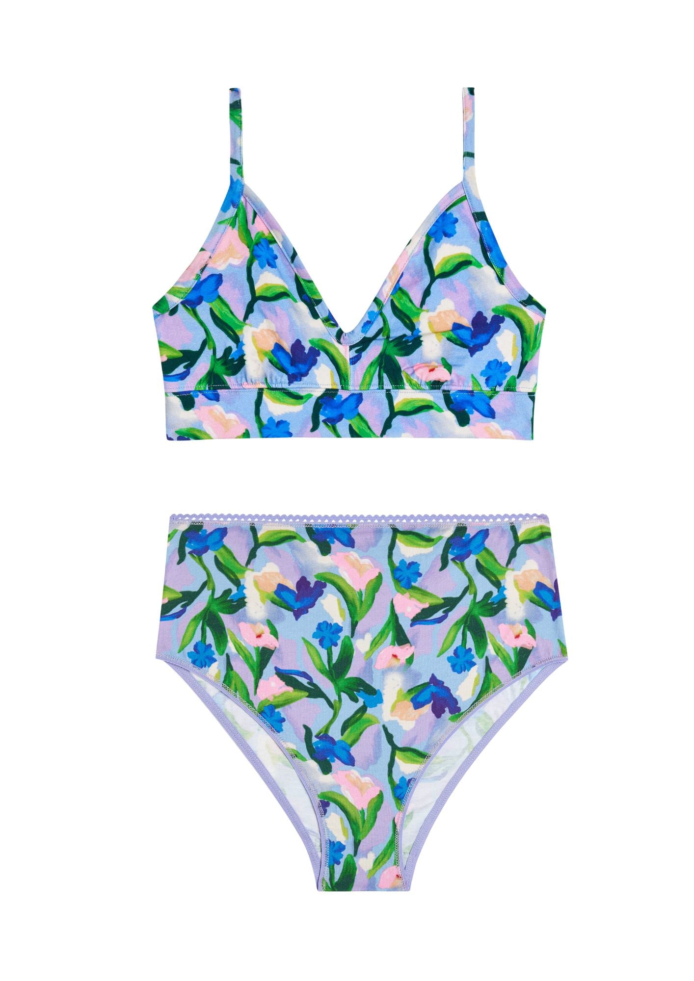 1 BRASSIÈRE + 1 CULOTTE TAILLE HAUTE - Leila Rose