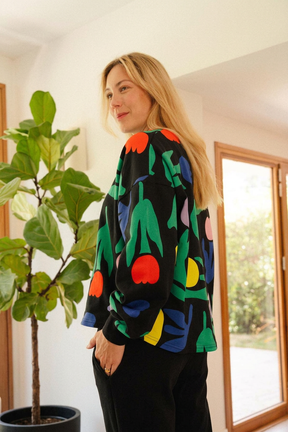Sweat & Jogging 100% Coton - Tulipia Noir / Noir
