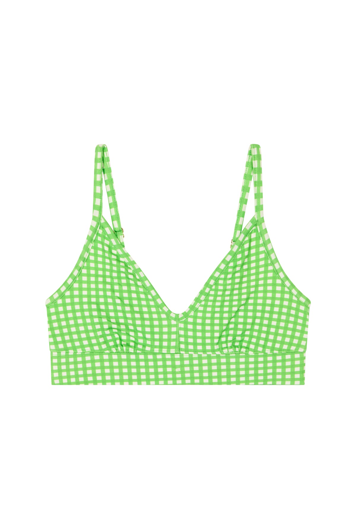 Brassière Coton BIO - Vichy Vert
