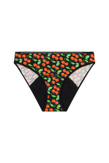 GOTS certified menstrual panties - Medium flow | Black cherries