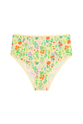 Culotte Taille Haute Coton BIO - Pampa jaune