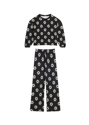 100% Cotton Sweatshirt & Jogging - Black Dahlia
