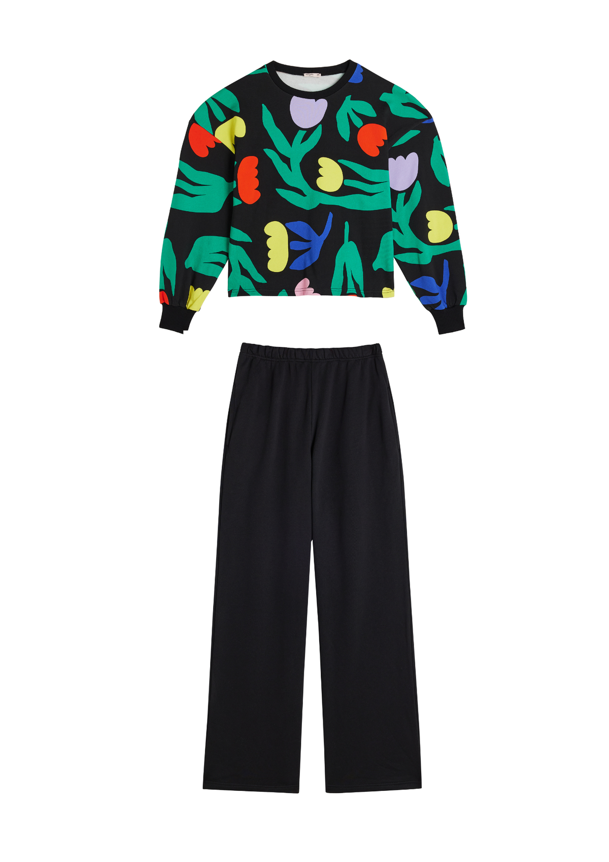 Sweat & Jogging 100% Coton - Tulipia Noir / Noir