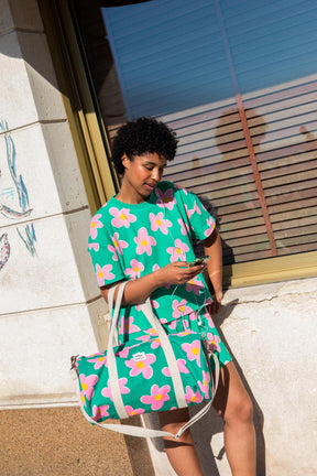 Simon WAJ x Hindbag Duffle Bag - Big Flowers