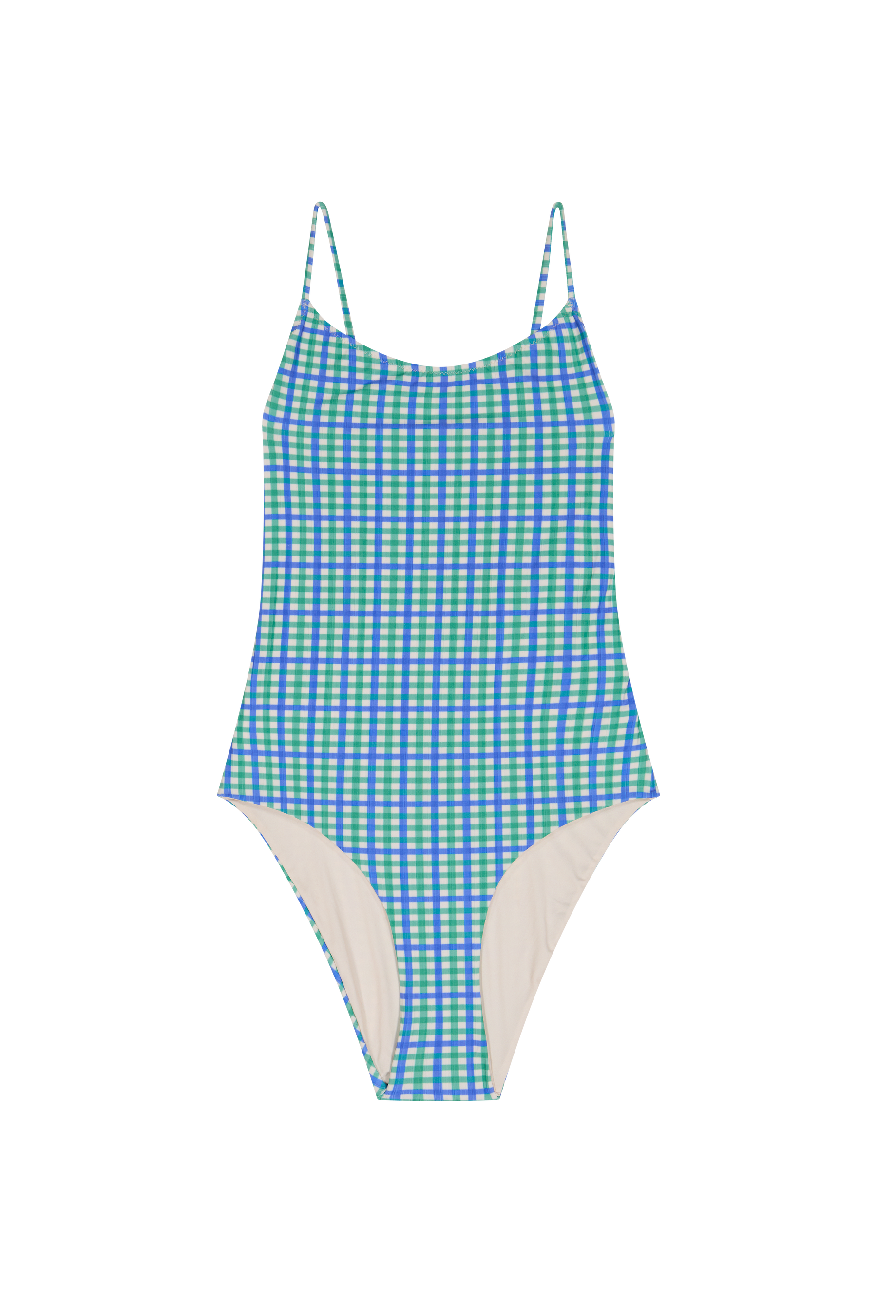 Maillot 1 Pièce Classique - Vichy Bicolore