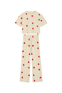 Pyjama Long Gaufré Coton BIO - Petit Coeur