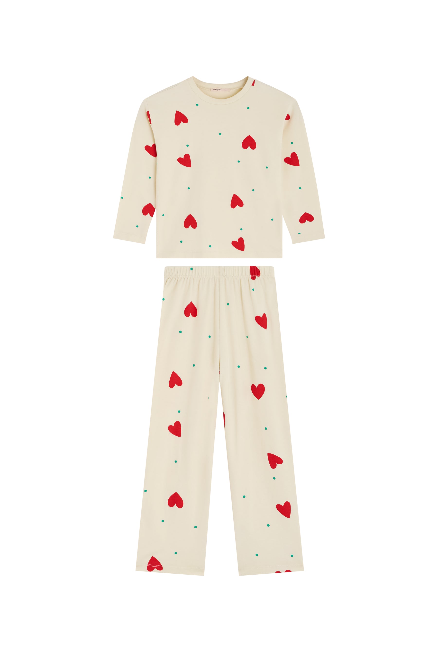 Pyjama manches longues enfant - Petit Coeur