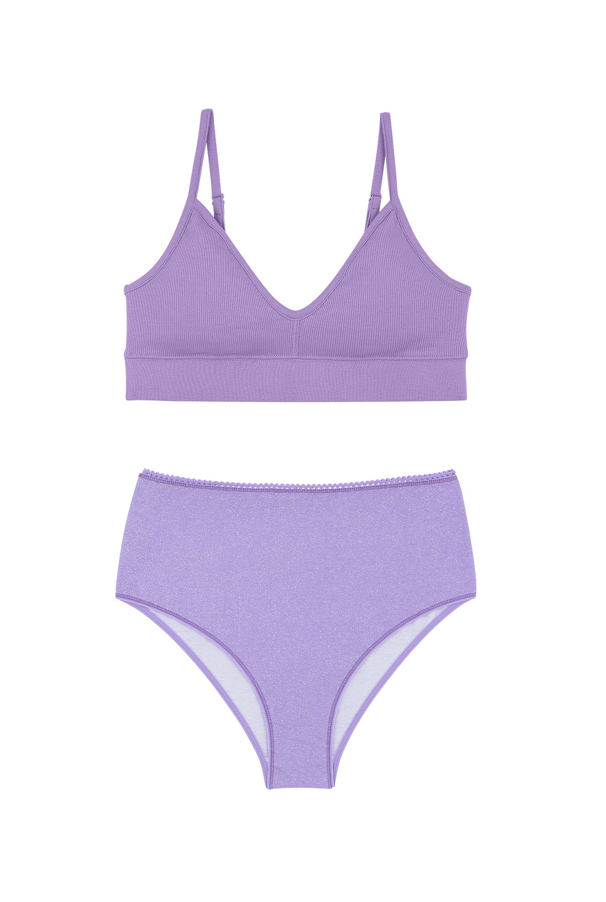 1 BRASSIERE + 1 TAILLE HAUTE - VIOLET