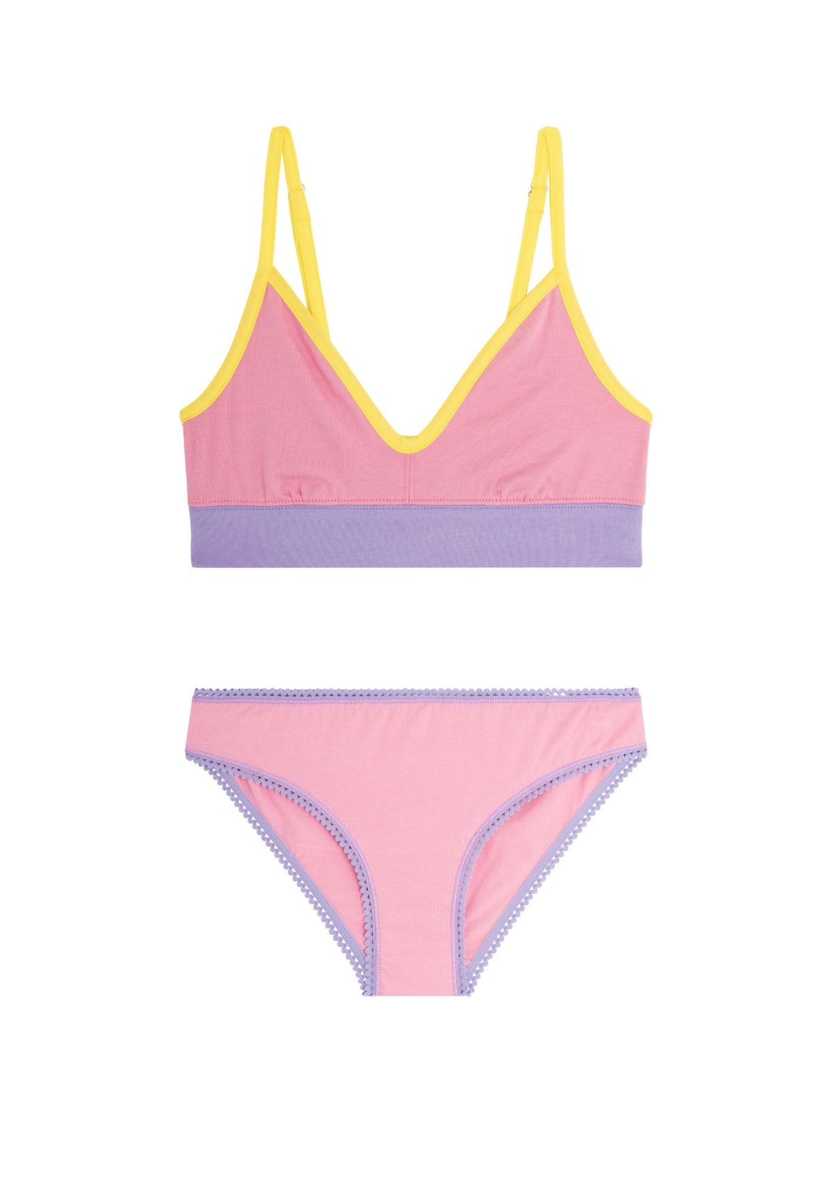 1 BRASSIERE + 1 CULOTTE - Colorblock