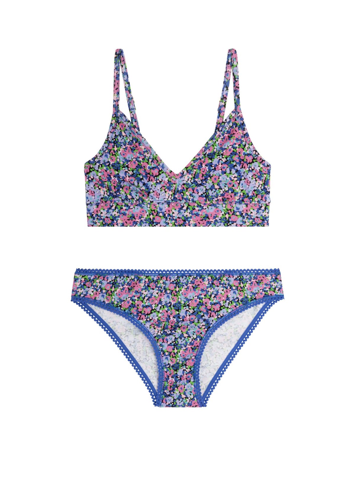 1 BRASSIERE + 1 CULOTTE - Confettis Violet