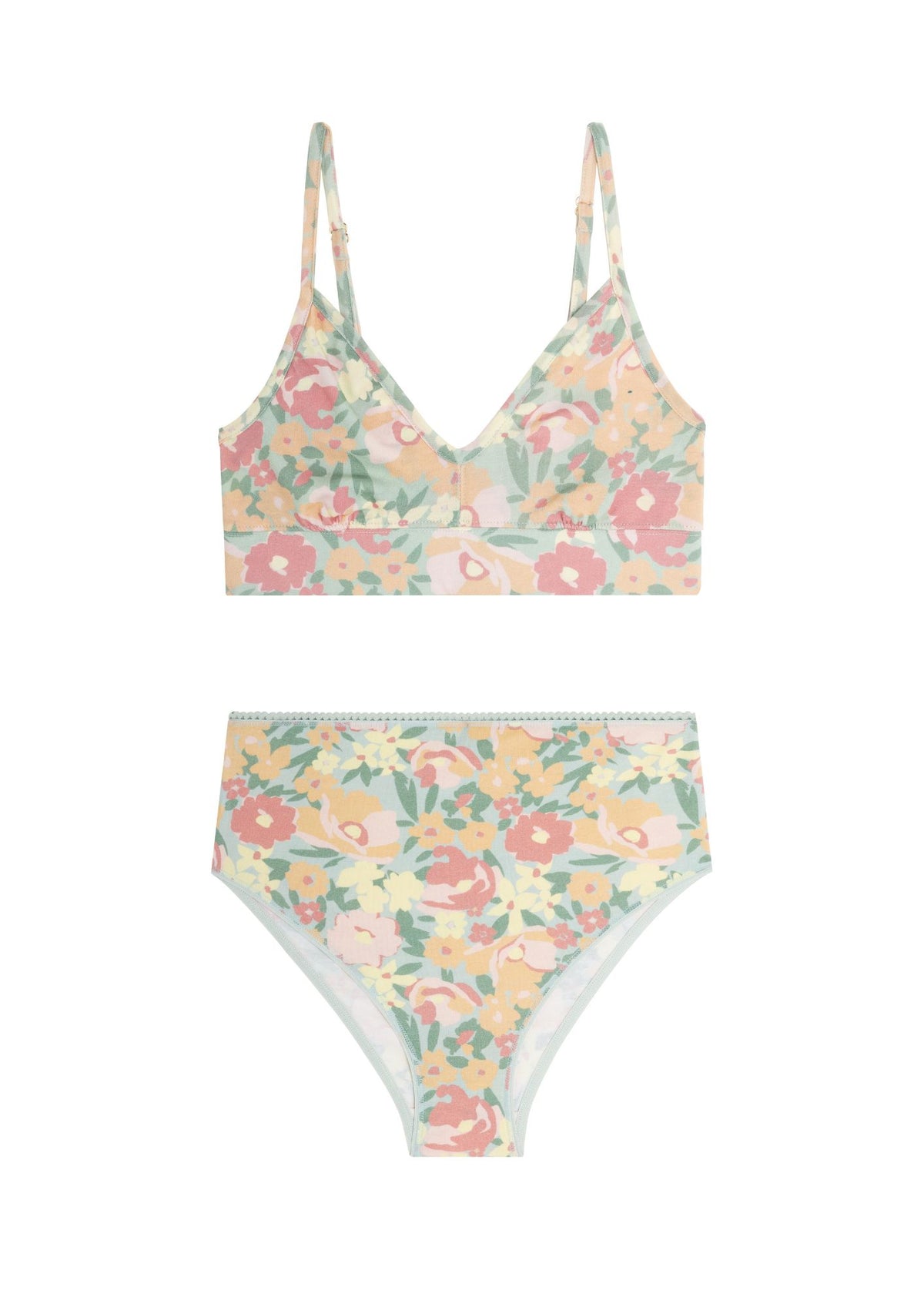 1 BRASSIERE + 1 TAILLE HAUTE - Allamanda Vert