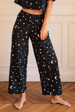 Pyjama long coton BIO - Astro - Pantalons fluides - We Are Jolies