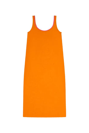 Robe Longue Éponge Coton BIO - Orange