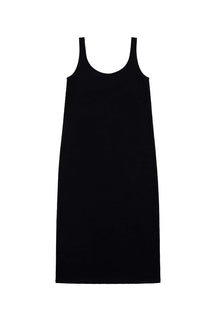 Robe Longue Éponge Coton BIO - Noir