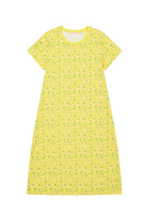 Robe T-shirt Coton BIO - Confettis Jaune