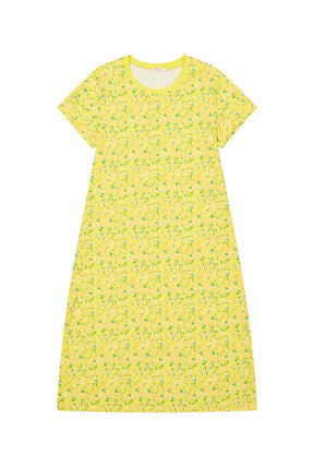 Robe T-shirt Coton BIO - Confettis Jaune