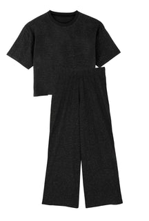 Pyjama long coton BIO - Paillettes Noir - Pyjamas longs - We Are Jolies