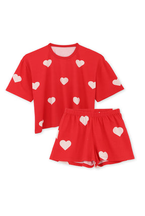 Pyjama coton BIO - Big Love Rouge