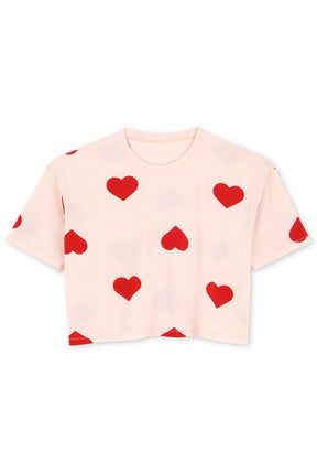 Pyjama coton BIO T-shirt - Big Love coeur - T-shirts - We Are Jolies