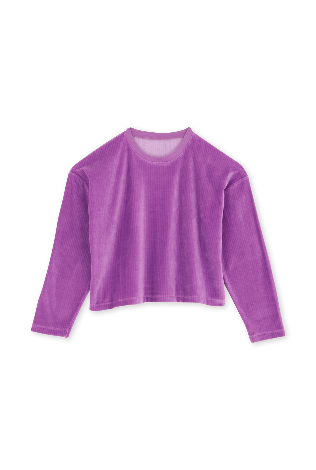 Sweat Velours Fluide Coton BIO - Violet