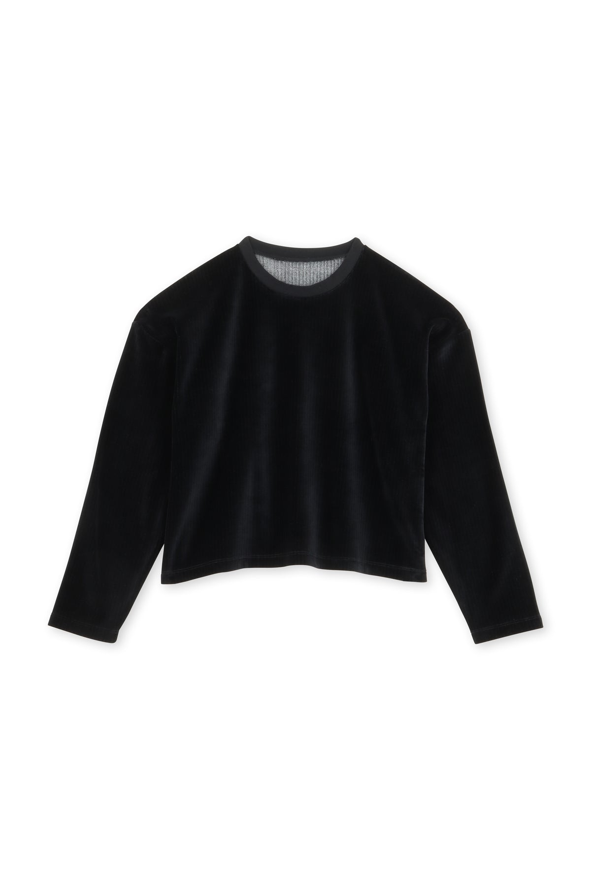 Sweat Velours Fluide Coton BIO - Pirate Black