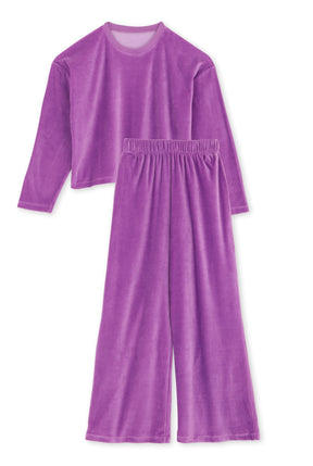 Ensemble Velours Fluide Coton BIO - Violet