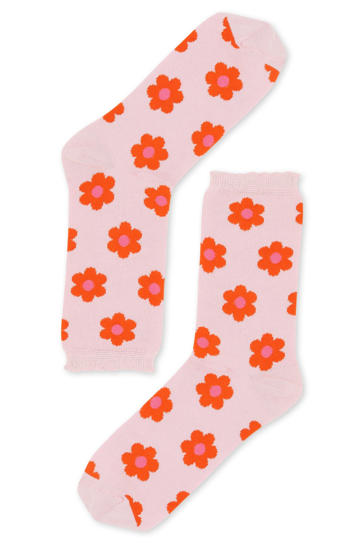 Chaussettes coton BIO - Clodette Rose