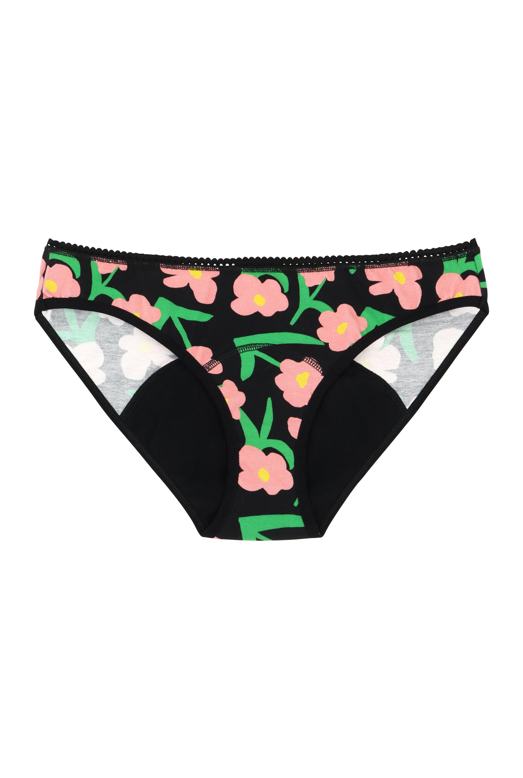 Culotte menstruelle - Flux Moyen | Lorea Noir