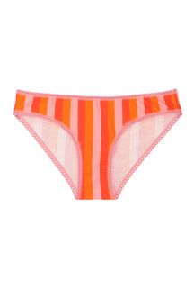 Culotte Coton BIO - Rayures Orange