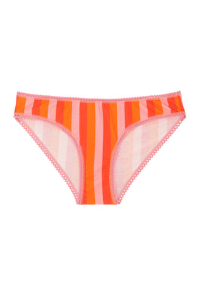 Culotte Coton BIO - Rayures Orange