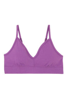 Brassière Coton BIO - Paillettes Violet