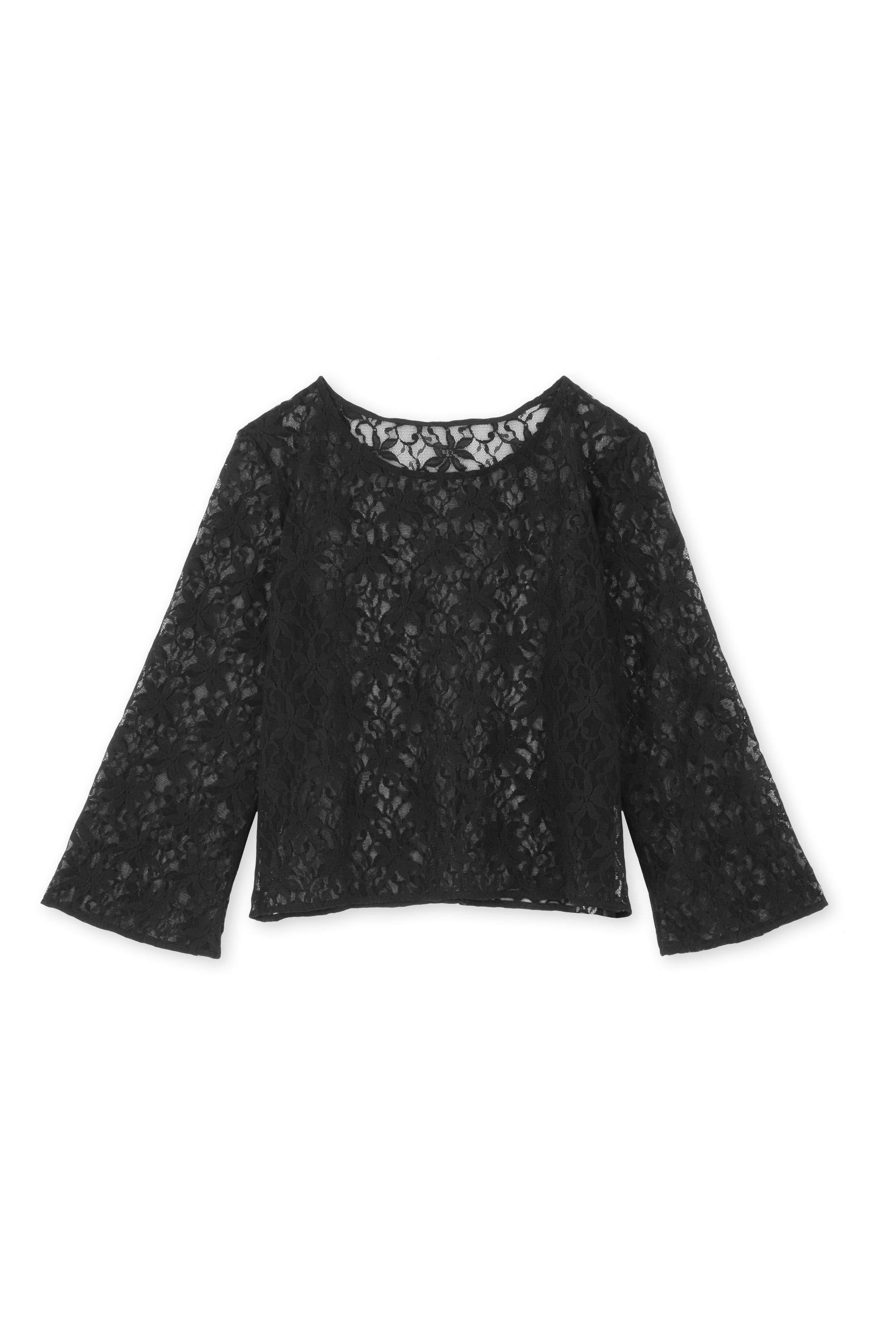 Top Dentelle Fleur - Pirate Black