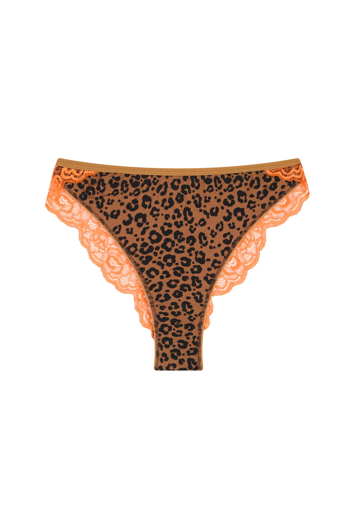 Culotte Bi-matière - Léopard Orange