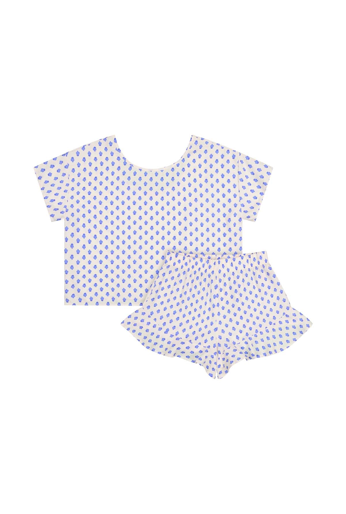 Top et Short à Volants - Abeille